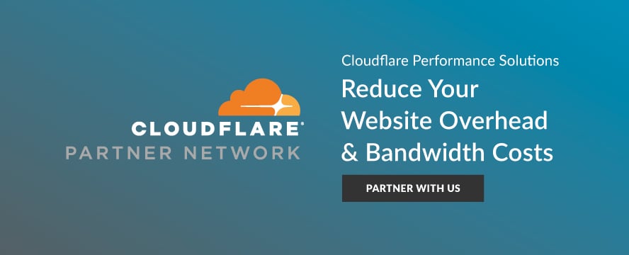 Cloudflare performance solutions banner for Fishtank services