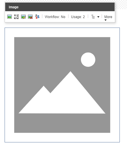 Grey placeholder image with a mountain and sun icon