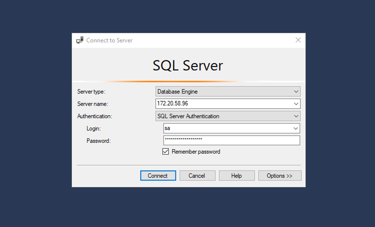 Logging Into SQL Server