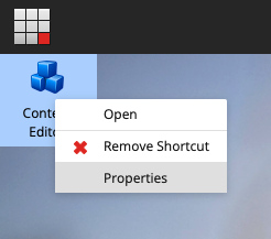 Sitecore desktop item shortcut properties screenshot