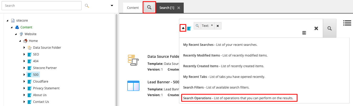Assigning failure actions to multiple items in Sitecore