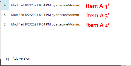 Example of a modified version of the original item being prepped for installation into Sitecore