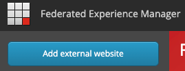 Add external website button in Sitecore Federated Experience Manager