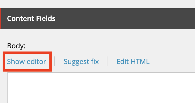 Show editor button for a rich text field in Sitecore